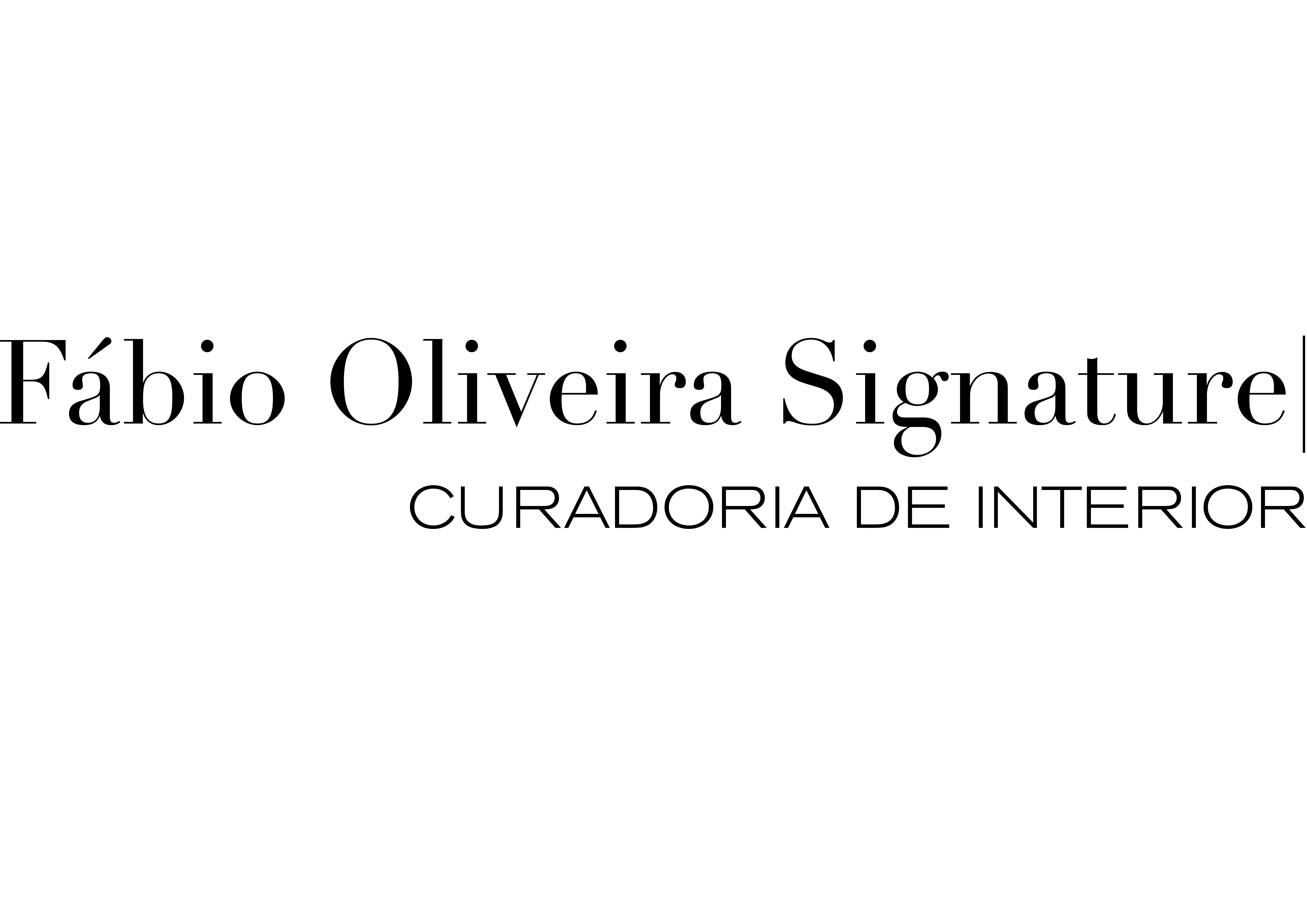 Fábio Oliveira Signature — Curadoria de Interior